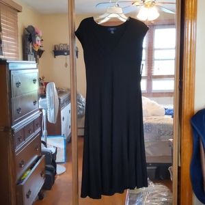 Chaps Black Dress